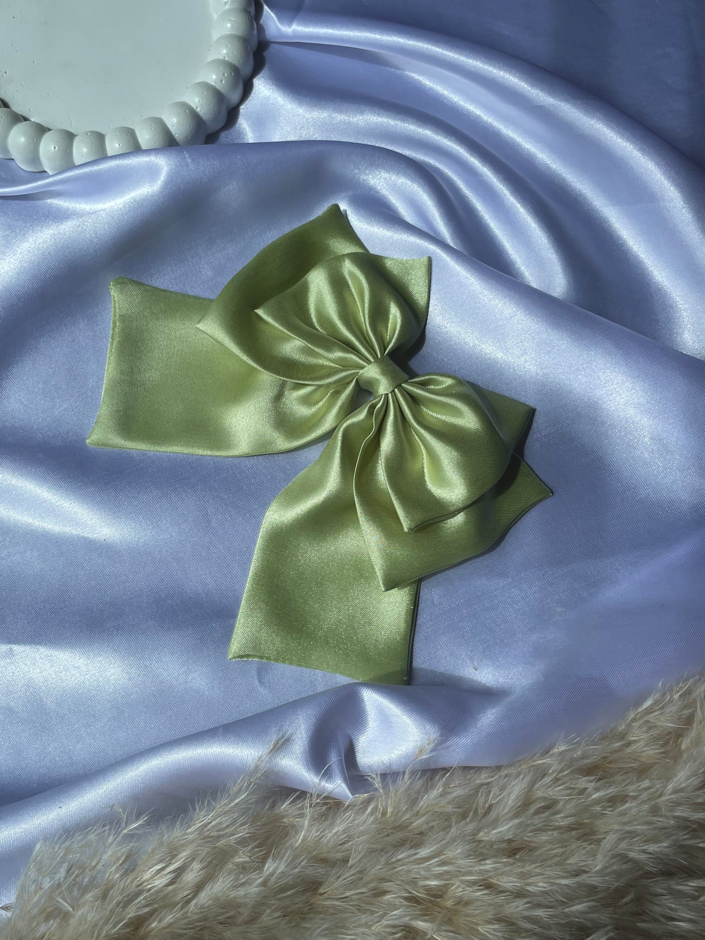 Green Ribbon Bow