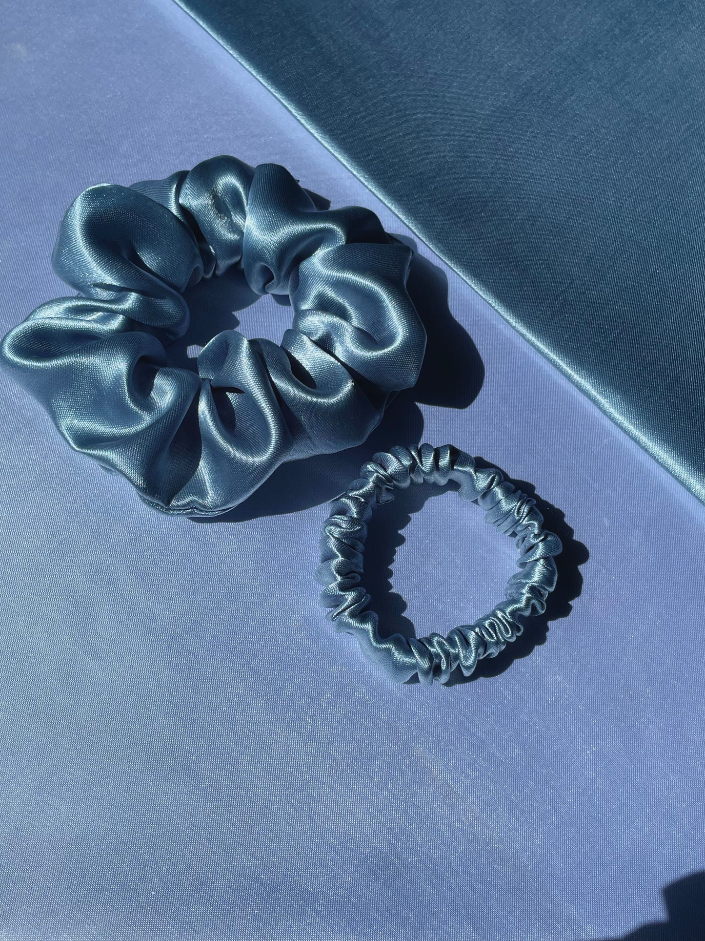 Pastel Blue Scrunchie (Skinny)