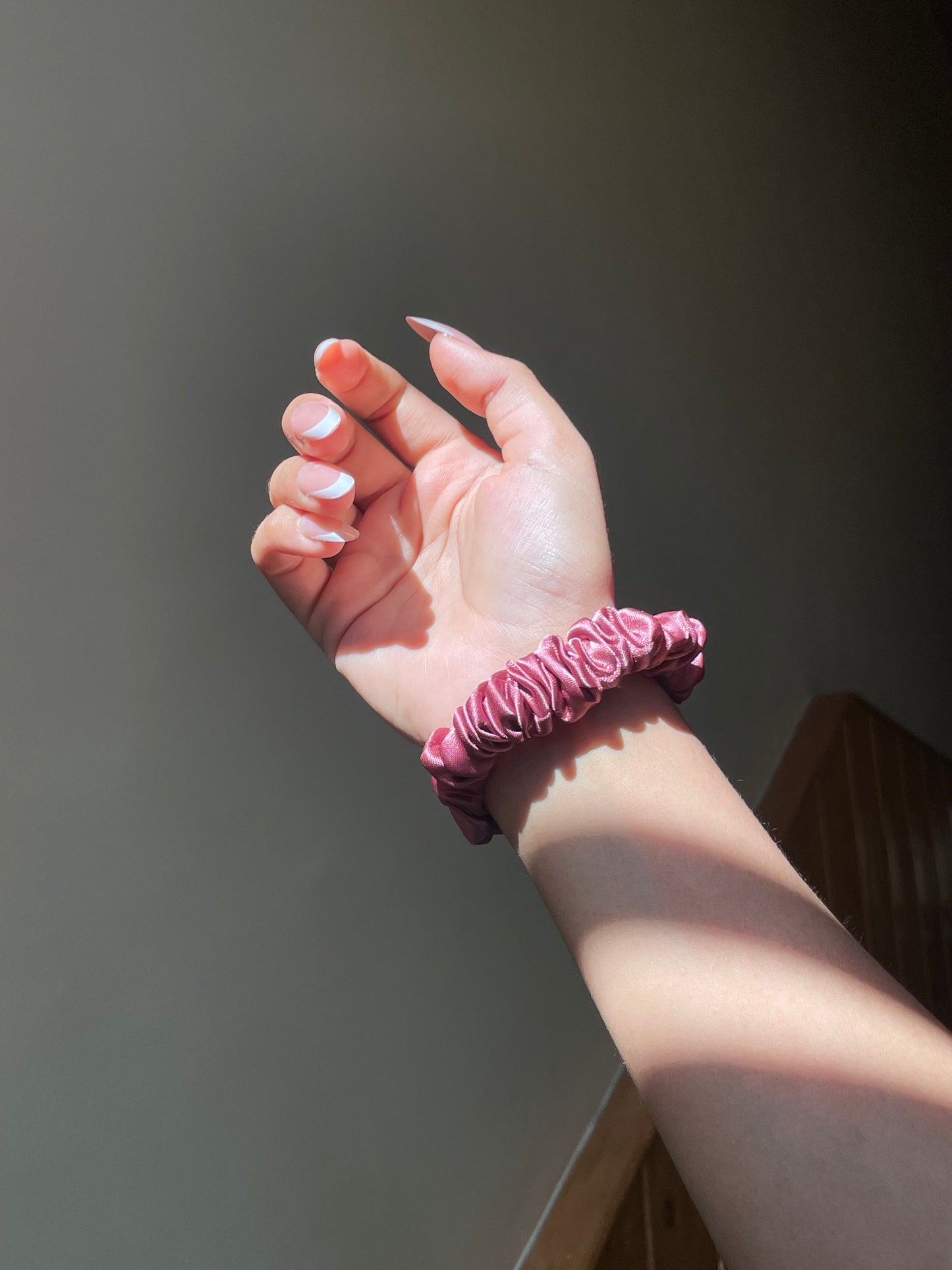 Pastel Pink Scrunchie (Skinny)