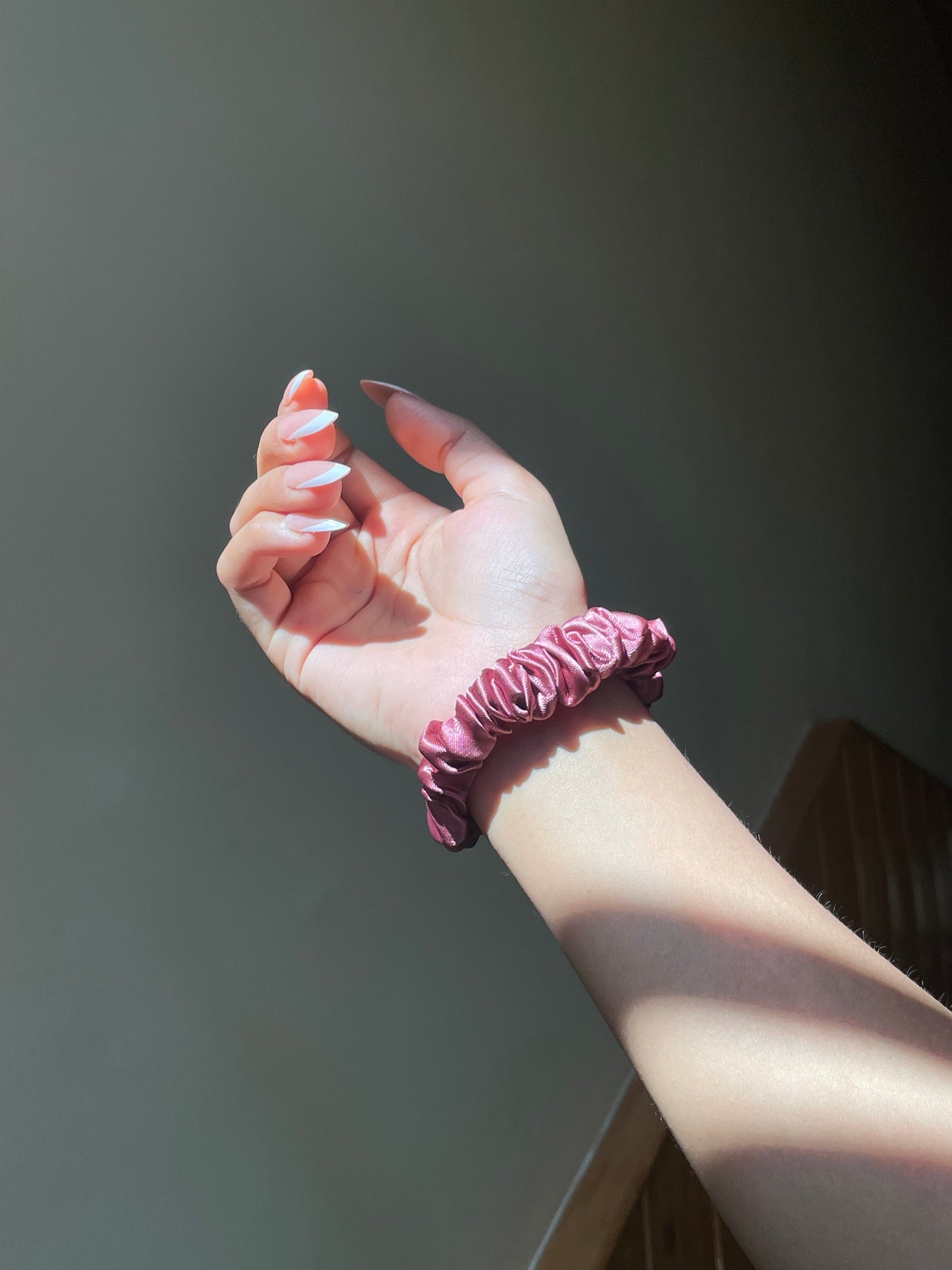 Pastel Pink Scrunchie (Skinny)