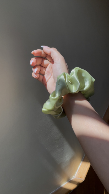 Pastel Green Scrunchie (Regular)