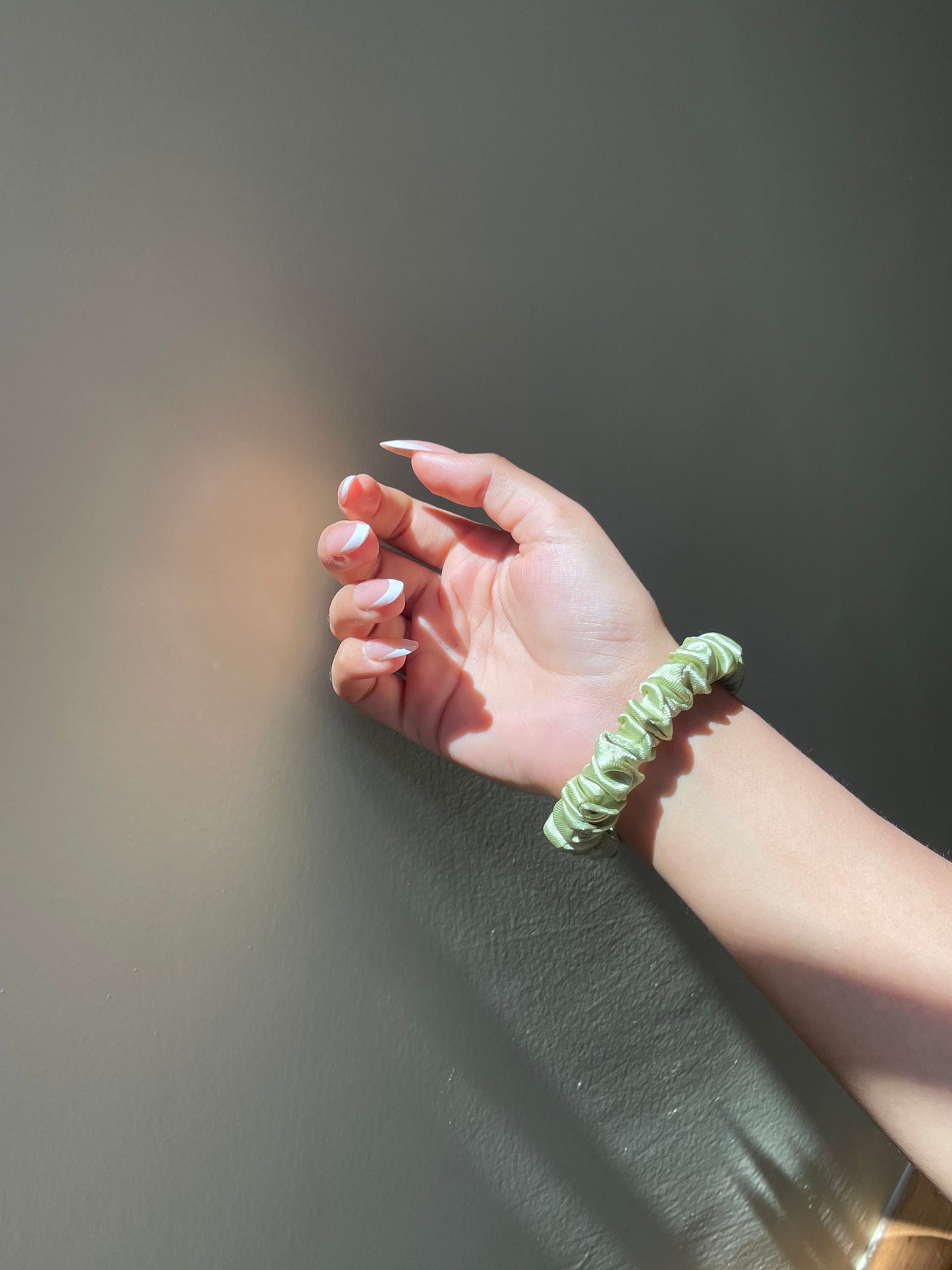 Pastel Green Scrunchie (Skinny)