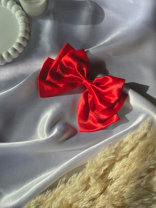 Red Triple Layered Bow