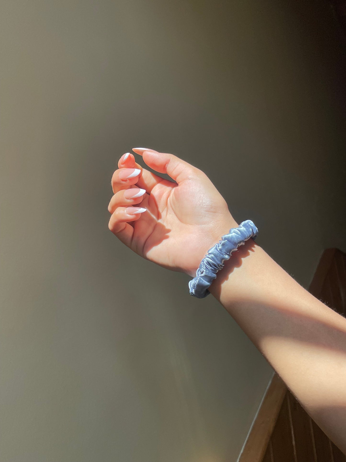 Pastel Blue Scrunchie (Skinny)