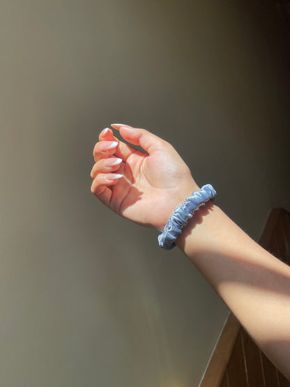 Pastel Blue Scrunchie (Skinny)