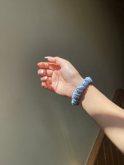 Pastel Blue Scrunchie (Skinny)
