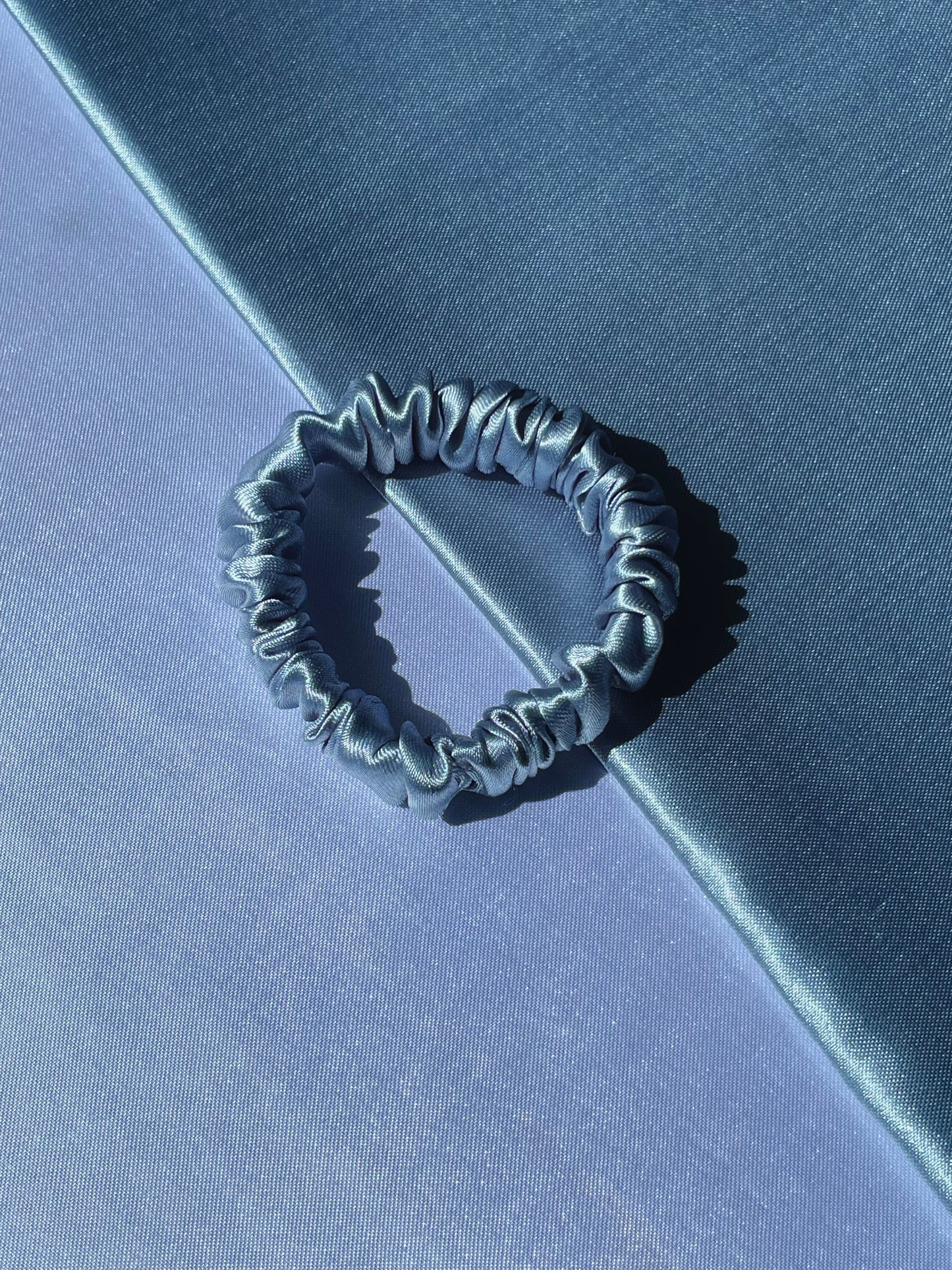 Pastel Blue Scrunchie (Skinny)