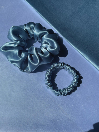 Pastel Blue Scrunchie (Skinny)