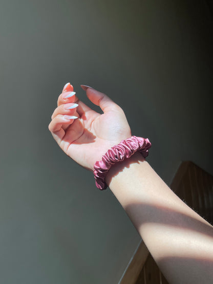 Pastel Pink Scrunchie (Skinny)