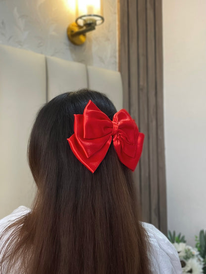 Red Triple Layered Bow
