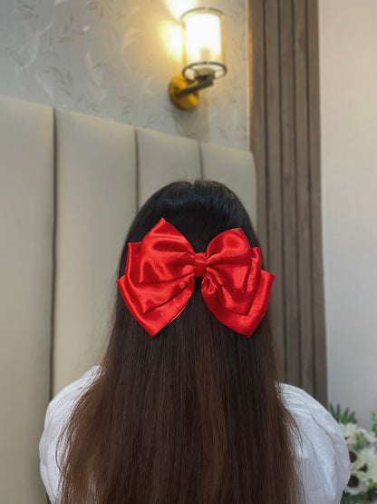 Red Triple Layered Bow