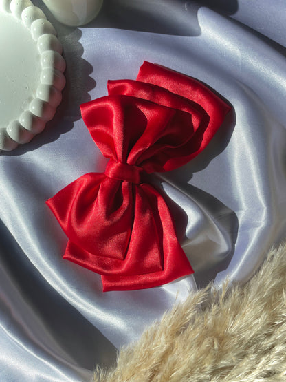 Red Triple Layered Bow